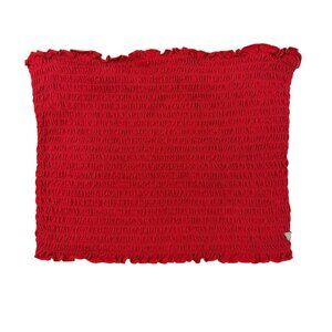 GUESS Red Smocked Tube Crop Top Size XL